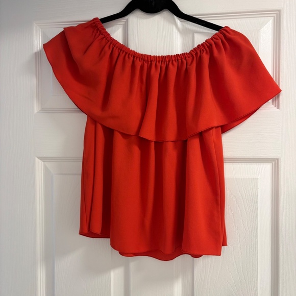 Wilfred Off The Shoulder Crepe Silk Shirt - Size XS - Picture 3 of 3